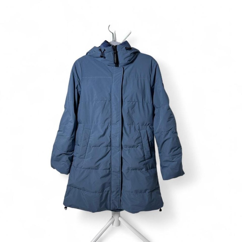 Sanctuary Hooded Down Mid-Length Puffer-Up Coat Small